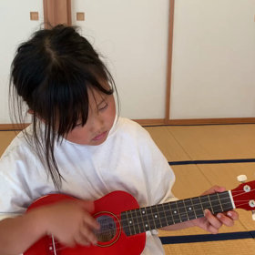 夏休みウクレレ　　　福島市ギター教室の画像
