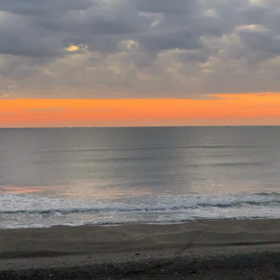 2月24日千葉北、東浪見の朝の波の画像