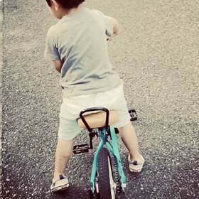 自転車乗れた！の画像
