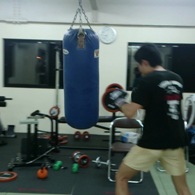 NKB二階級チャンピオンの巨輝選手のサンドバック  見事です。の画像