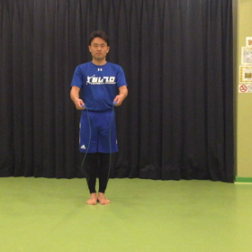 二段跳びお手本 （慶応幼稚舎なわとび）の画像