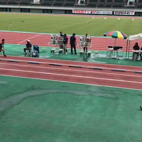 男子走り幅跳び 本間くん①の画像