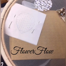 ビーズ刺繍の下絵を写す時の工夫の画像