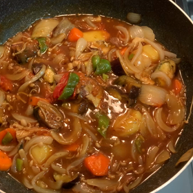 野菜たっぷりサバ缶カレーの画像