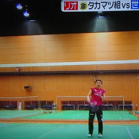 バドミントン タカマツペアの画像