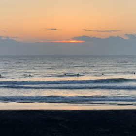 9月22日千葉北、東浪見の朝の波の画像