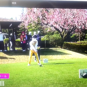 現在と1年前のスイング比較の画像