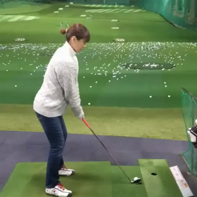 どや顔ゴルフ風景の画像