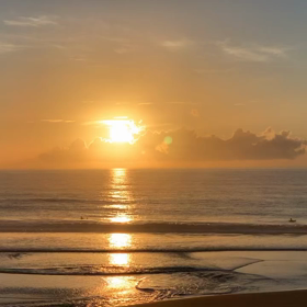 8月21日千葉北、東浪見の朝の波の画像