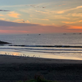 8月11日千葉北、東浪見の朝の波の画像