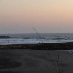 10月1日千葉北、東浪見の朝の波の画像