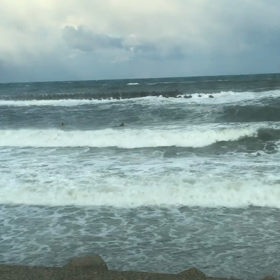 今朝のオイラの波乗りの画像