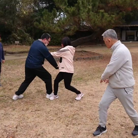 捨己従人　推手稽古の画像