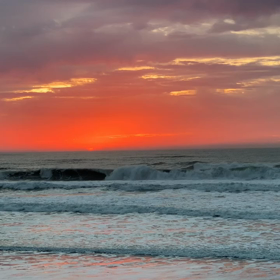 5月23日千葉北、東浪見の朝の波の画像