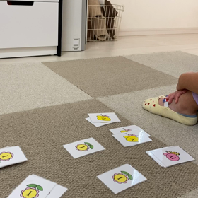 お花のハーモニーカードを使っての画像