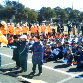 男子１キロの部 第３位 田崎圭太くん表彰式の画像