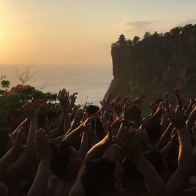 2018夏バリ島★ウルワツ寺院のケチャダンス動画の画像