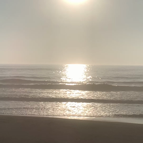 8月18日千葉北、東浪見の朝の波の画像