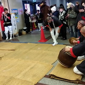 木ノ本の獅子舞　近鉄和歌山店の初売りのイベントでした有るのです。の画像