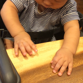 食べる練習の画像