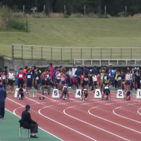 ６年男子100ｍ第２組目の画像