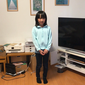 4/22 recitation 小4、小3クラス ゆきこちゃんの画像