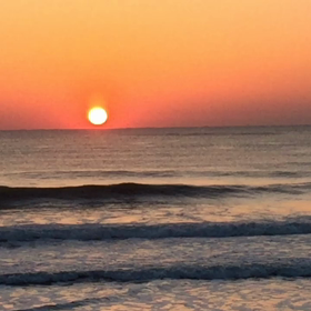 3月2日千葉北、東浪見の朝の波の画像