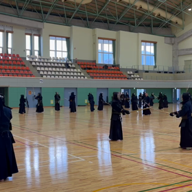 八段二刀との稽古の画像