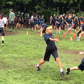 大股歩行③の画像