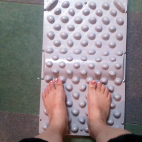 グッズ（ウォークマットⅡ）を使っての足踏みの画像