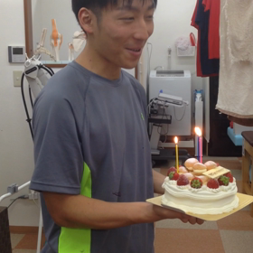 ローソクを消して♡笑の画像