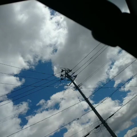 頼りになる電信柱の画像