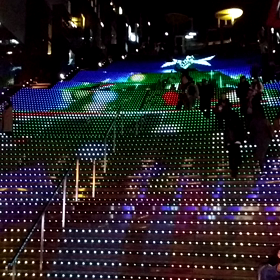 大階段イルミネーション続きの画像