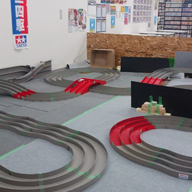 ラジコンの後のミニ四駆‼️の画像