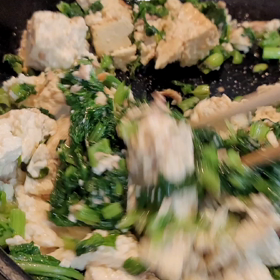 カラシナ、チキナー簡単料理と姪ちゃんの学校事情な話の画像