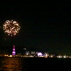 ハウステンボスの花火の画像