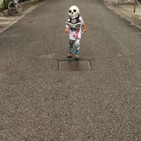 甥っ子との画像