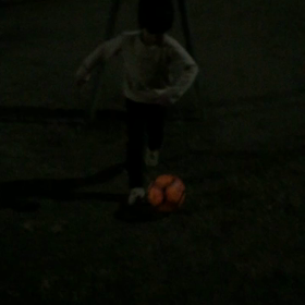 ラダーを用いてドリブル練習した結果。の画像