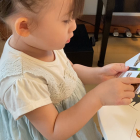 3歳　Aちゃん　レッスン♪ピアノdeクボタメソッド、脳を鍛え中、突然歌い出したAちゃん♪の画像