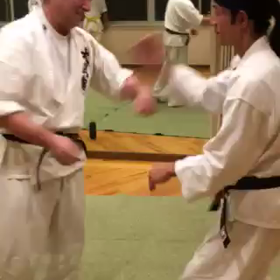 演武大会の技の練習の画像