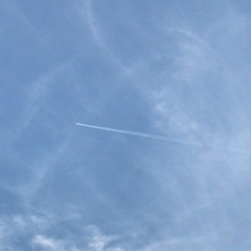 ☆飛行機雲の画像