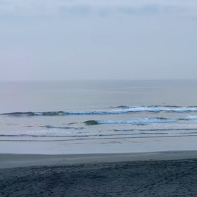 11月5日千葉北、東浪見の朝の波の画像