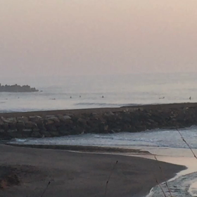 3月14日千葉北、東浪見の朝の波の画像