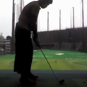 右打ちの9アイアンと3アイアンの練習ですの画像