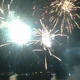 秋の花火大会の画像