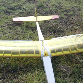 ラジコングライダー オリンピックⅡへのブレーキ搭載の画像