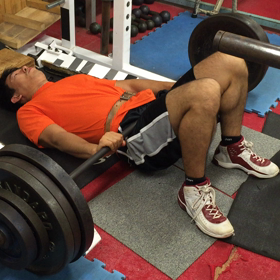 超ヘビーバーベルヒップスラストの画像