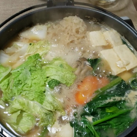 今夜は寒いので鍋…。の画像