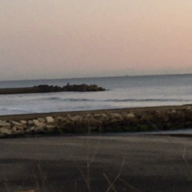 12月27日千葉北、東浪見の朝の波の画像