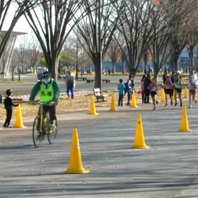 県駅伝折り返し地点①の画像